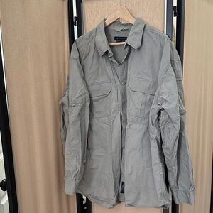5.11Gray Button-Up Shirt
